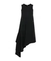 Y-3 Logo-printed Jersey Dress In Black