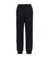 Y-3 Logo-printed Jersey Trousers In Black
