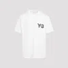 Y-3 Logo Ss Tee In Corewhite