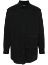 Y-3 Button-fastening Shirt In Black