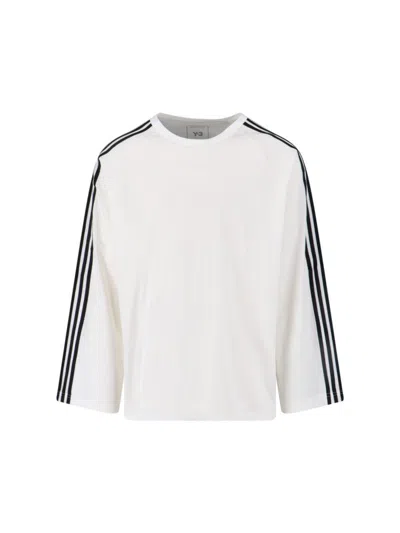 Y-3 LOGO T-SHIRT - WHITE