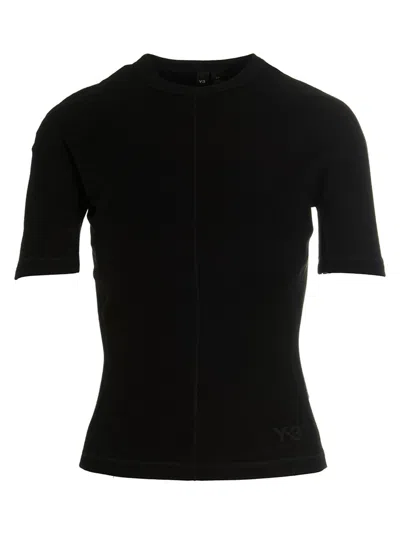 Y-3 Logo T-shrit In Black
