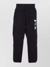 Y-3 Logo Trackpants Cuffed Bottoms In Black