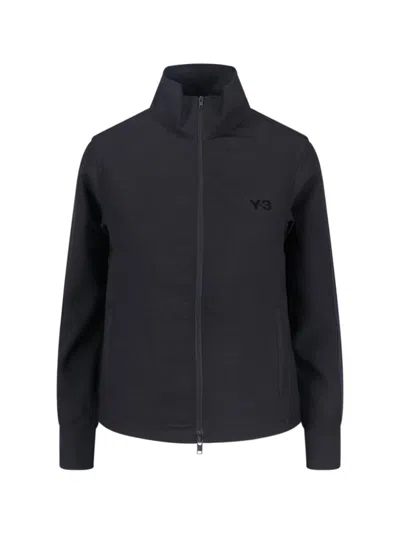 Y-3 Logo Zip Sweatshirt - Black
