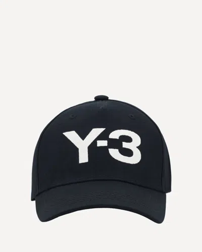 Y-3 Black Logo Baseball Cap In Brown