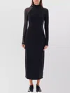 Y-3 Ingesan Devoré Knitted Dress In Blue