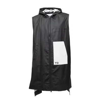 Y-3 Long Hooded Jacket - '10s In Black