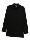 Y-3 Long-sleeve Button-up Shirt In Black