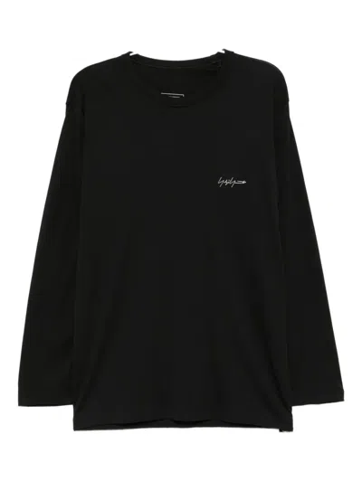 Y-3 Long-sleeve Cotton T-shirt In Black