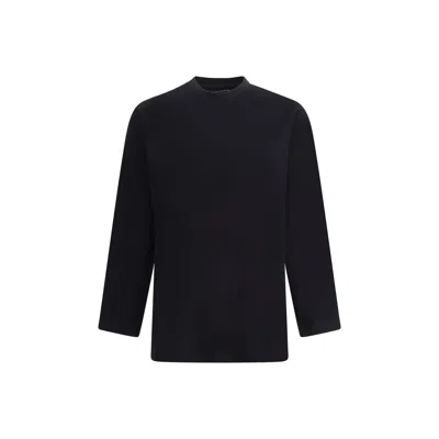 Y-3 Adidas Logo Cotton T-shirt In Black