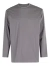 Y-3 Gfx Ls Tee In Gray
