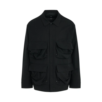 Y-3 Long Sleeve Pocket Shirt In Black