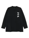 Y-3 Long-sleeve Polo Shirt In Black