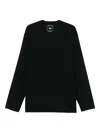 Y-3 Mesh Stripe Long Sleeve T-shirt In Black