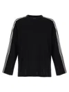 Y-3 Three-stripe Long-sleeve T-shirt In Black