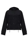 Y-3 Long-sleeved Hooded Jacket In Black