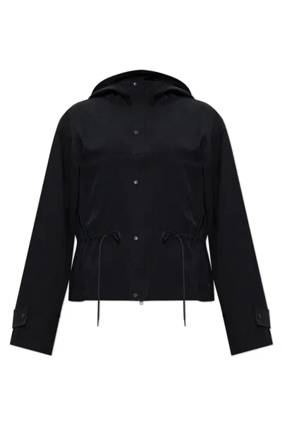 Y-3 Long-sleeved Hooded Jacket In Black