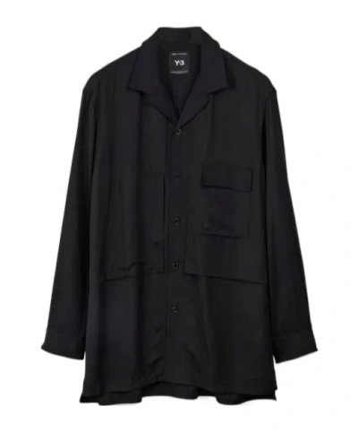 Y-3 Long-sleeved Shirt In Black