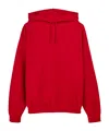 Y-3 Red Hoodie With Distinctive Graphic Print In Red