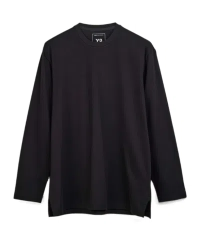 Y-3 Long-sleeved T-shirt In Black