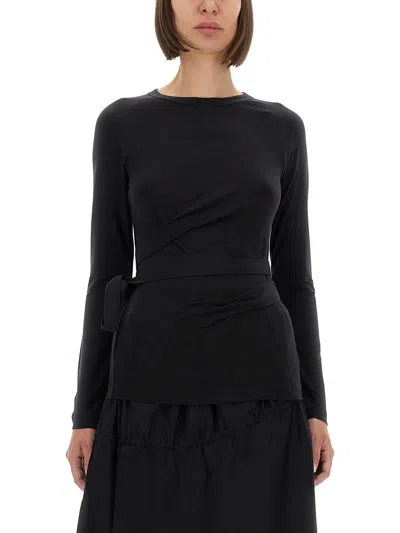 Y-3 Long-sleeved T-shirt In Black