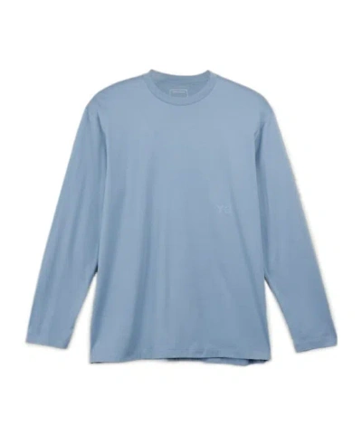 Y-3 Long-sleeved T-shirt In Blue