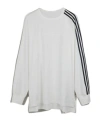 Y-3 3-stripes L/s T-shirt In White