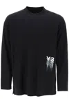 Y-3 Y 3 Long Sleeved T Shirt With Logo Print In Black