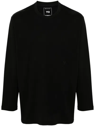 Y-3 Loose Fit Long Sleeve T-shirt In Black