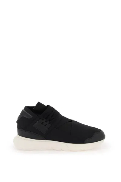 Y-3 Low Qasa Sneakers In Blackblackowhite