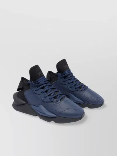 Y-3 LOW TOP KAIWA LEATHER SNEAKERS