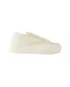 Y-3 Lux Bball Low Sneakers -  - Leather - White In Beige