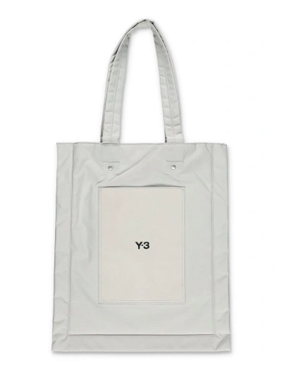 Y-3 Lux Flat Tote Bag In White