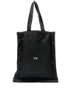 Y-3 Lux Logo-print Tote Bag In Black