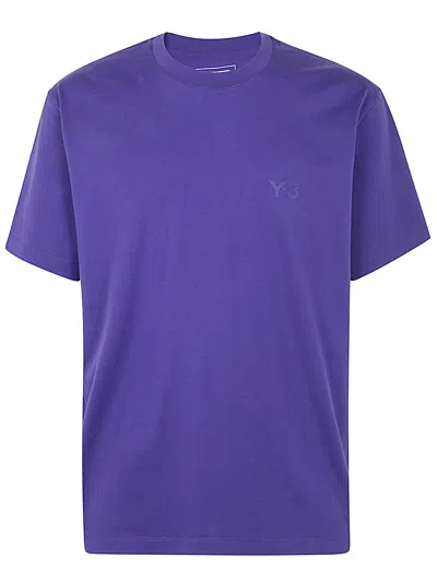 Y-3 M Reg Short Sleeves Tee Shirt In Pink & Purple