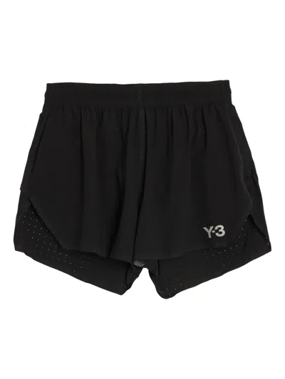 Y-3 M Run Shorts In Black