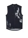 Y-3 Running Engineered Zip-up Vest In Blue