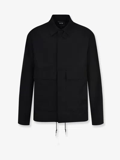 Y-3 M Sp Un Coach Recycled Polyester Jacket In Black