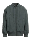 Y-3 Man Jacket Charcoal Size S Polyamide, Polyester In Grey