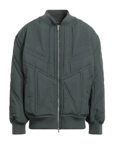 Y-3 Man Jacket Charcoal Size S Polyamide, Polyester In Grey