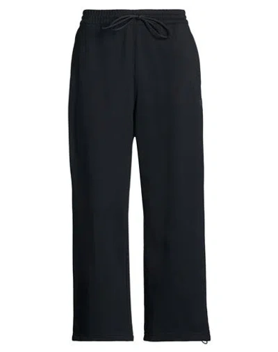 Y-3 Man Pants Black Size L Cotton, Recycled Polyacrylic