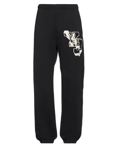 Y-3 MAN PANTS BLACK SIZE S ORGANIC COTTON