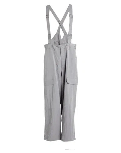 Y-3 Man Pants Grey Size L Lyocell, Polyamide In Gray