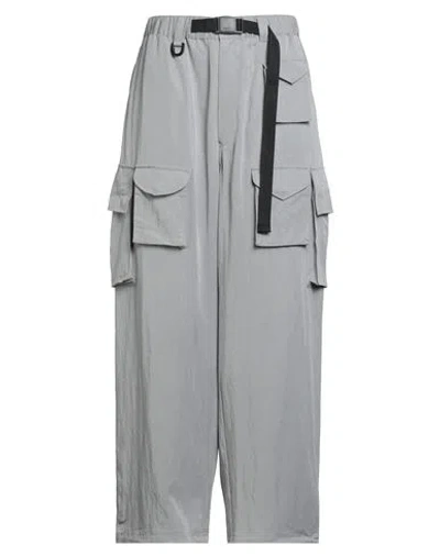 Y-3 Man Pants Grey Size M Lyocell, Polyamide In Gray