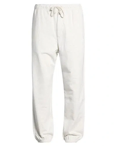 Y-3 Man Pants Light Grey Size M Cotton, Recycled Polyester In Gray