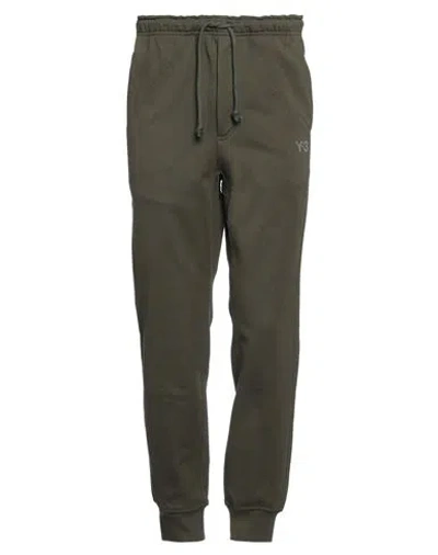 Y-3 Man Pants Military Green Size S Cotton, Recycled Polyester, Elastane