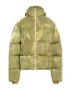 Y-3 Man Puffer Lime Green Size L Polyamide, Polyester In Green