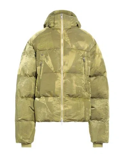 Y-3 Man Puffer Lime Green Size L Polyamide, Polyester