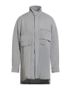 Y-3 Man Shirt Grey Size L Lyocell, Polyamide In Gray