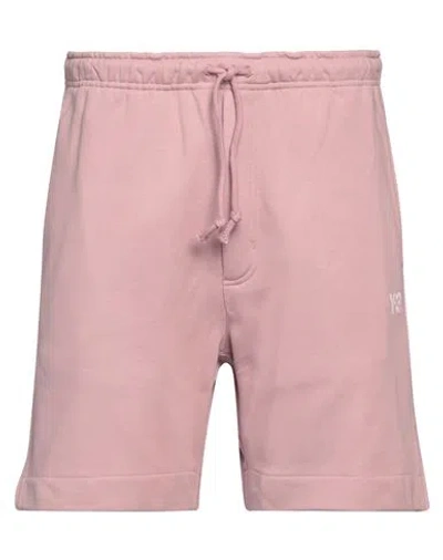 Y-3 Man Shorts & Bermuda Shorts Antique Rose Size L Cotton, Recycled Polyester